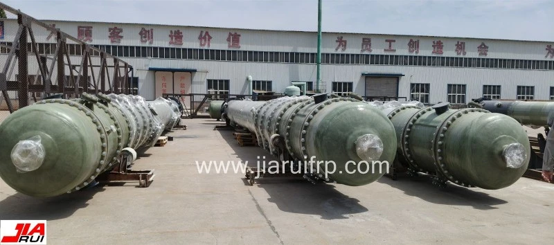 GRP bubble tower packaging in factory GRP bubble tower packaging in factory