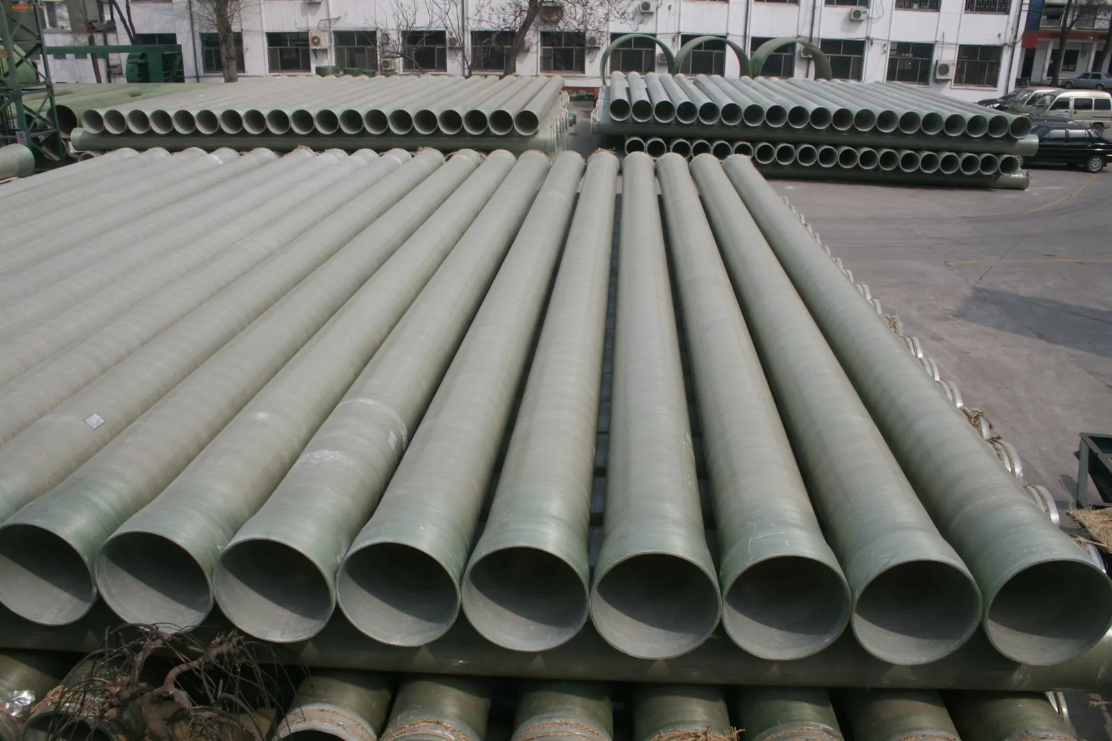manufactured RPM pipe in storage area manufactured RPM pipe in storage area